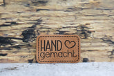 Kunstleder Label/Aufnäher Handgemacht
